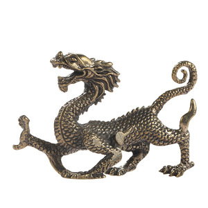 Juego de 4 Estatuas de Latón de las Cuatro Bestias Divinas, Decoración de Escritorio Feng Shui, Artesanía Metálica para Regalo de Año Nuevo Chino - Product Image 5