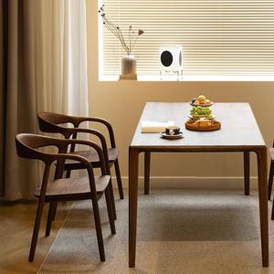 木製バックダイニングチェア カジュアルカフェチェア シンプルアームチェア オフィスデスクチェア 卸売 北欧風無垢材ホーム家具 モダン木製 - Product Image 4