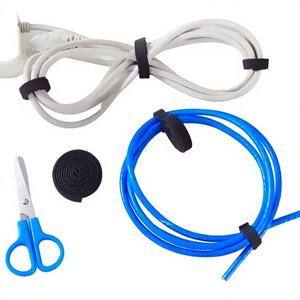 Attaches-câbles USB pliables de 5 m, réutilisables, à boucles auto-agrippantes, double face, pour la gestion des fils et cordons dans les armoires - Product Image 1