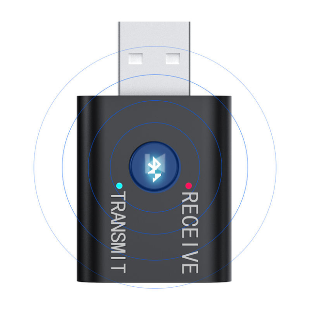 USB Wireless Earphone for Receiver Two-In-One Audio Transmitter Receiver USB BT 5.0 for Adapter AUX 3.5mm BLE Adapter