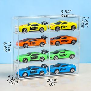 1/64 quy mô rõ ràng <span class=keywords><strong>Acrylic</strong></span> hiển thị trường hợp cho bánh xe nóng & Matchbox xe bụi Bìa lưu trữ Hộp Tương thích nóng bánh xe bộ sưu tập - Product Image 3
