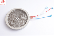 Plaque chauffante en céramique infrarouge personnalisée 100V-240V 600W-2000W, pièce de rechange pour cuisinière électrique et réchaud à thé