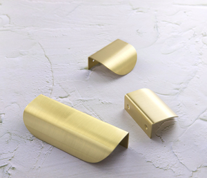 Solid Brass Golden Edge <strong>Pull</strong> <strong>Handle</strong> Brass <strong>Drawer</strong> <strong>Shell</strong> <strong>Cabinet</strong> <strong>Pull</strong> for Kitchen Bedroom - Product Image 5