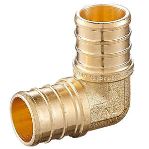 Заводская цена <span class=keywords><strong>ASTM</strong></span> <span class=keywords><strong>F1807</strong></span> без свинца латунь PEX локоть 1 "X 1" обжимной фитинг для труб PEX - Product Image 1