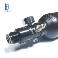Bouteille de gaz plate personnalisable en usine de 0,25 L, cylindre 3000 PSI 200 Bar 20 MPa, pour paintball, plongée sous-marine, réservoir d'air en aluminium