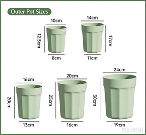 Vaso per Orchidee Farfalla con Foro di Drenaggio e Auto-Irrigazione, Leggero, in Plastica PP Resistente al Calore, Controllo Radici - Product Image 2