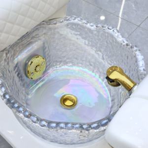 Muebles de Salón de Belleza de Lujo, Sillas de Pedicura Eléctricas de Alta Gama con Cerámica de Vidrio, sin Plomería, para Uñas y Pies - Product Image 5