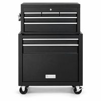 Coffre à outils roulant à 7 tiroirs avec armoire de rangement, boîte à outils en acier robuste sur roues pour garage, atelier, réparation automobile, OEM ODM
