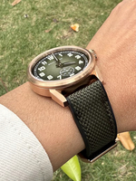 Specht & Söhne Montre mécanique pour homme 42 mm Boîtier en acier inoxydable Bracelet en cuir Verre saphir Aiguilles lumineuses Style vintage