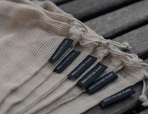 Juego Premium de 10 piezas de malla de muselina de algodón orgánico, bolsa de compras reutilizable para productos para embalaje textil orgánico de frutas y verduras - Product Image 4