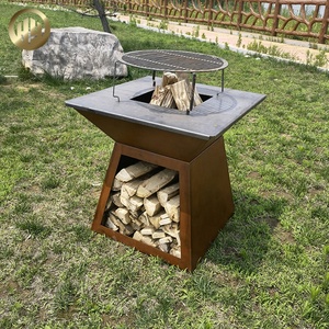 Mesa redonda de alta calidad para barbacoa de <span class=keywords><strong>leña</strong></span>, hecha de metal y alimentada por <span class=keywords><strong>leña</strong></span> - Product Image 5