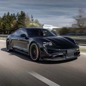 Pour <span class=keywords><strong>Porsche</strong></span> <span class=keywords><strong>Taycan</strong></span> 2019 2020 2021 <span class=keywords><strong>2022</strong></span> haute qualité en Fiber de carbone véritable lèvre avant diffuseur arrière pare-chocs Spoiler corps - Product Image 6