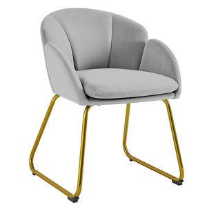 Chaise d'appoint moderne commode de maquillage chaise de courtoisie en forme de <span class=keywords><strong>fleur</strong></span> <span class=keywords><strong>rose</strong></span> <span class=keywords><strong>fauteuil</strong></span> en velours salon chaises de salon pour dressing chambre à coucher - Product Image 4