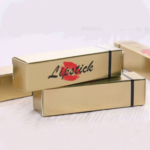Boîte d'emballage pour rouge à lèvres, impression noire et or, rectangle, design personnalisé, boîte en papier pour cosmétiques et maquillage - Product Image 2