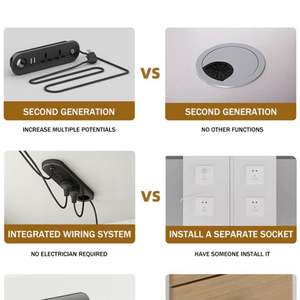 Mobilier de bureau moderne ouvert modulaire pour 2 4 6 8 personnes avec station de travail Table de bureau design avec pied en acier pour espace de bureau - Product Image 5