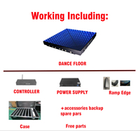 Éclairage de scène Infinity Mirror Pista De Baile RGB Led Floor light up Sans fil DMX 3d Magnet LED Dance Floor