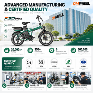 จักรยานไฟฟ้า QMWHEEL F30 Ultra UK Stock รุ่น Long Range ขนาด 20 นิ้ว พับได้ กำลังไฟ 250W แบตเตอรี่คู่ 70Ah พร้อม GPS - Product Image 5