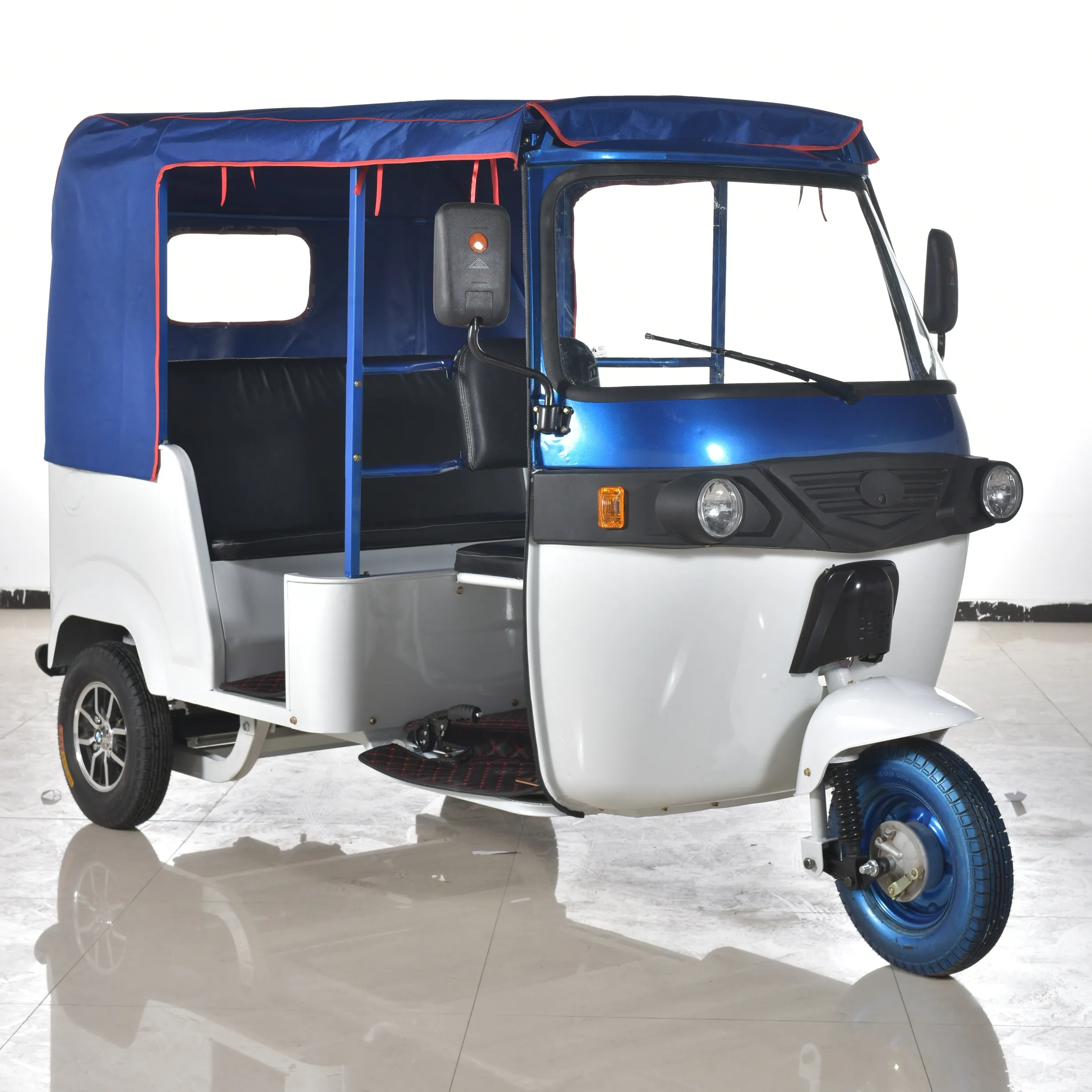 Rickshaw ecológico, batería de litio de tres ruedas, mejor calidad