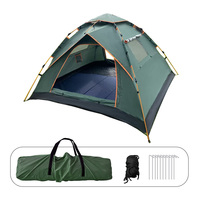 Tente de camping entièrement automatique personnalisable pour plusieurs personnes, portable, avec deux portes, directement de l'usine