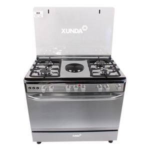 Cuisinière Combinée Gaz <span class=keywords><strong>et</strong></span> Électrique Xunda, 4 Feux Gaz <span class=keywords><strong>et</strong></span> 1 Plaque Électrique avec <span class=keywords><strong>Four</strong></span> - Product Image 1