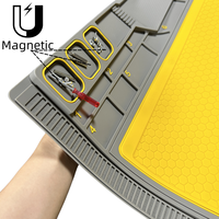 Personnalisé avec tapis de travail magnétique ESD antidérapant Silicone plate-forme d'entretien réparation soudure Table tapis pour établi