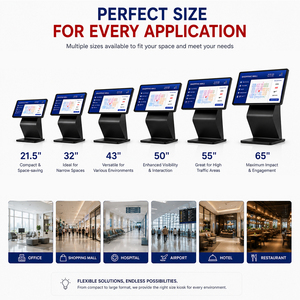 Kiosque interactif tactile LCD tout-en-un KINGONE <span class=keywords><strong>de</strong></span> 42 pouces, écran tactile multimédia, PC d'information numérique en libre-service pour les centres commerciaux - Product Image 5