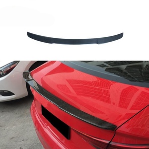 Aileron de voiture en Fiber de carbone sec de haute qualité aileron de lèvre de coffre arrière pour Audi A3 S3 RS3 V Style aileron arrière - Product Image 5