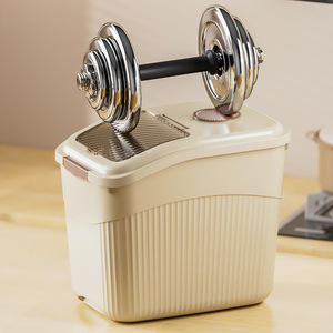 Nuevo Contenedor de Almacenamiento de Arroz <span class=keywords><strong>Bona</strong></span> de Plástico Sostenible para Uso Doméstico, a Prueba de Insectos, a Prueba de Humedad, Sellado, Capacidad de 15 kg, Diseño Moderno Nano - Product Image 3