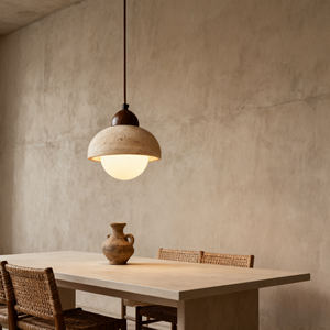 Lámpara Colgante JACKSUN de Estilo Nórdico Moderno, de Piedra Amarilla, para Restaurante, Bar, Dormitorio, Lámpara de Techo de Cemento y Terrazo - Product Image 2