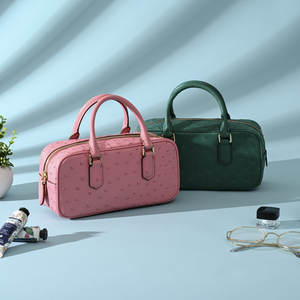 Bolso de Piel de Avestruz para Mujer 2025, Moderno, de Mano y Bandolera, con Forma Cuadrada, Duradero, de Piel Genuina - Product Image 3