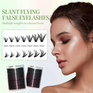Người Mới Bắt Đầu Thân Thiện Với Lông Mi Mở Rộng Handmade Cao Cấp Phân Khúc Cụm Lashes DIY Kit Hàn Quốc Pbt Flared Fox Cat Eye Làm Từ - Product Image 4