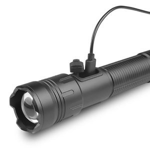 ไฟฉาย LED กำลังสูง 30W แบบชาร์จไฟได้ พร้อมไฟด้านข้าง COB แสงสีแดงและสีขาว ไฟฉายยุทธวิธี - Product Image 4