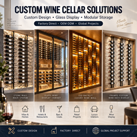 Cave à vin commerciale modulaire Minghou, système de rangement et de présentation pour hôtels, restaurants et projets de vente au détail, fabricant