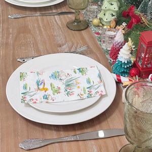 <span class=keywords><strong>Serviette</strong></span> imprimée en papier décorative à 3 plis 40*33cm de couleur canard <span class=keywords><strong>pour</strong></span> restaurant, café, jardin d'enfants, serviettes de table, style sac - Product Image 3