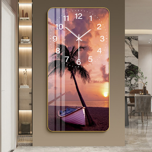 Orologio da parete moderno <span class=keywords><strong>studio</strong></span> scandinavo scenario di casa mare moda semplice orologio silenzioso orologio creativo - Product Image 1