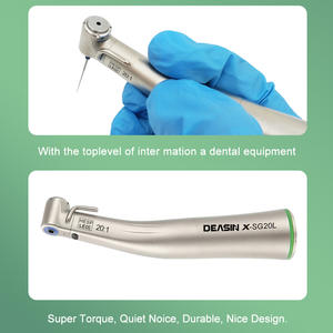 Equipo Dental para Roedores, Implante, Turbina de Baja Velocidad, Contraángulo <span class=keywords><strong>20</strong></span>:<span class=keywords><strong>1</strong></span> con Anillo Verde, Fibra Óptica, Botón de Presión, Cubierta para Cabezal - Product Image 4