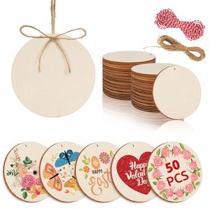 Personalized Wood Slice Ornaments, Christmas Tree Hanging Decorative Ornament