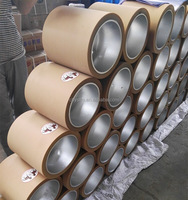 Nouveau tambour en aluminium de jante de moulin à riz de 10 ''NBR avec rouleau en caoutchouc pour décortiqueur de riz
