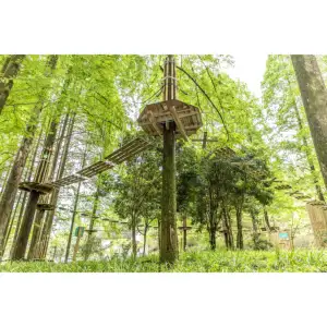 Parco giochi parco avventura corda arrampicata corda esterna corso avventura