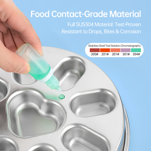 Ciotola Multiforme <span class=keywords><strong>in</strong></span> Acciaio Inox 304 per Animali Domestici, Tappetino Quadrato Anti-ingozzamento per <span class=keywords><strong>Cani</strong></span> <span class=keywords><strong>e</strong></span> <span class=keywords><strong>Gatti</strong></span>, Ciotola Antiscivolo per Cibo <span class=keywords><strong>e</strong></span> Acqua - Product Image 5