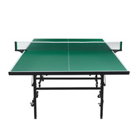 Table de tennis de table d'intérieur mobile, équipement d'exercice pliable, matériau principal MDF pour les sports de plein air, table de ping-pong