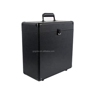 <span class=keywords><strong>Valise</strong></span> de rangement à plateau tournant de 12 pouces <span class=keywords><strong>valise</strong></span> portable anti-poussière couleur noire - Product Image 2