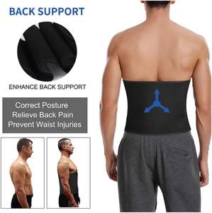 Ceinture de sudation thermique pour hommes, pour la perte de poids, la musculation et l'entraînement, gaine amincissante pour la gym - Product Image 5