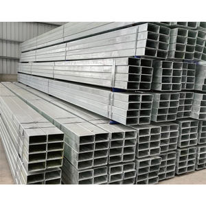 Tube <span class=keywords><strong>carré</strong></span> rectangulaire en fer pré-galvanisé <span class=keywords><strong>de</strong></span> haute qualité, creux, <span class=keywords><strong>de</strong></span> 6 mètres, en acier doux, revêtu <span class=keywords><strong>de</strong></span> zinc - Product Image 6