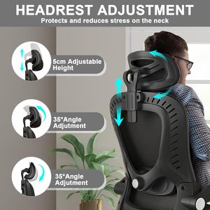 <span class=keywords><strong>Chaise</strong></span> de bureau de direction la plus abordable, moderne, pivotante, avec <span class=keywords><strong>massage</strong></span>, noire, ergonomique, dossier en maille, accoudoirs, <span class=keywords><strong>meilleur</strong></span> fauteuil de bureau - Product Image 5