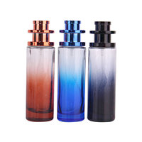 Venta superior 40ml Botella de perfume de vidrio grueso gradualmente colorida Cosméticos embotellados por separado Prensa vacía para uso de rímel