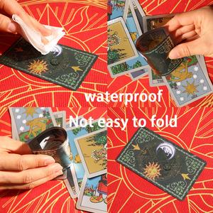 Cartes à jouer personnalisées en PVC imperméable avec impression couleur dorée, motif soleil et lune, nouvelle collection, vente en gros - Product Image 4