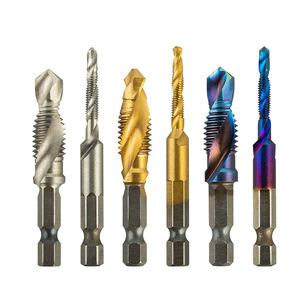 Yunbei High Speed Steel Composite <b>Tap</b> Inch Spiral Point Machine <b>Taps</b> Hex Shank Titanium Coated For Steel Drilling Machine - Product Image 5