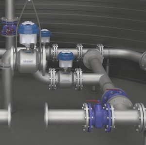 Proveedor de Medidores de Flujo de Agua Electromagnéticos Krohne WATERFLUX 3070 con Sensor de Temperatura y Presión - Product Image 1