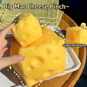 Juguete Blandito Gigante de Queso, de Subida Lenta, para Apretar, Bloque de Queso Gigante, Cubo Blandito Taba Fufu, Juguete Antiestrés para Oficina - Product Image 1